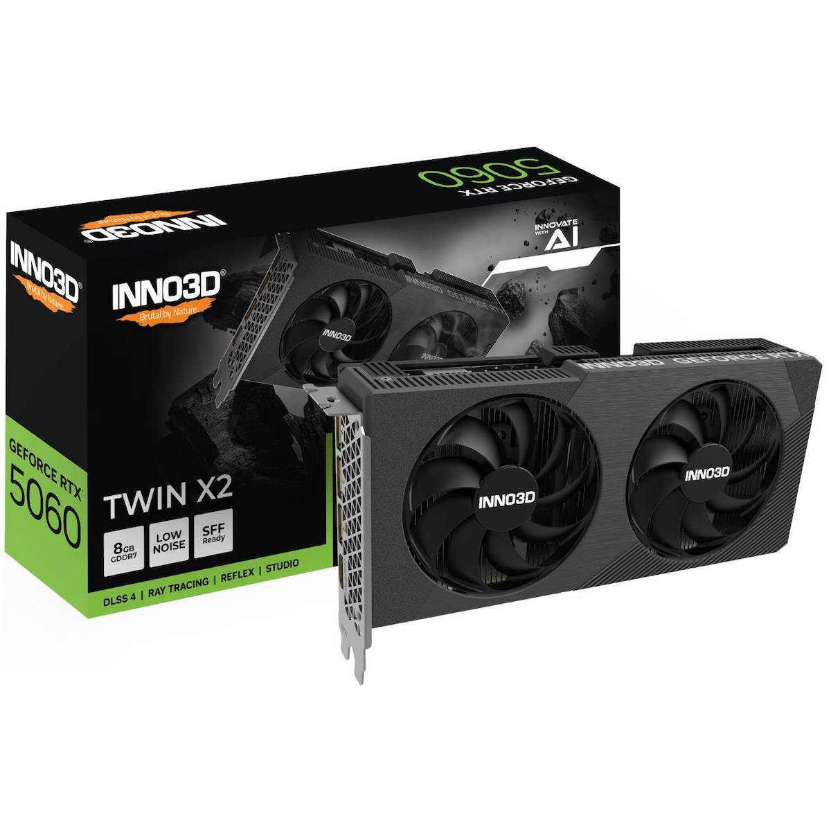 Inno 3D GeForce RTX 5060 8GB GDDR6 Twin X2 Κάρτα Γραφικών