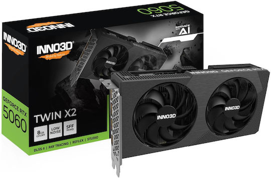 Inno 3D GeForce RTX 5060 8GB GDDR7 Twin X2 Κάρτα Γραφικών