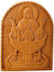 Monastic Wax Icon Holy Mary Life-Giving Spring 7.5x5.5 Cm