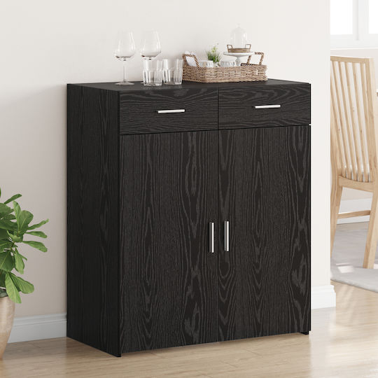 Μπουφές Ξύλινος Μαύρης Δρυς 80x42.5x93.5cm