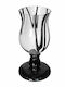 Art et Lumiere Kerzenhalter Glas in Transparent Farbe 17x17x41cm 1Stück
