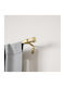 Umbra Extendable Metallic Curtain Pole Cleo Single Φ2.5mm 91-168cm Gold