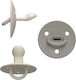 Elhee Pacifiers Silicone Beige for 0-6 months 3pcs