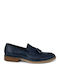 Men's Leather Moccasins Blue