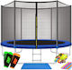 Trampolin Draußen Durchmesser 305cm mit Leiter & Netz