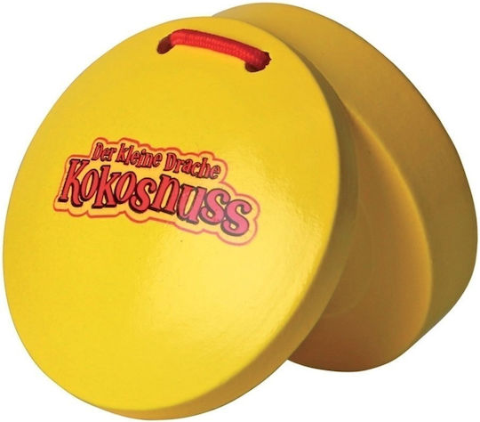 Gewa Der Kleine Drache Kokosnuss Percussion Castanets Pair Castanets Pair Yellow