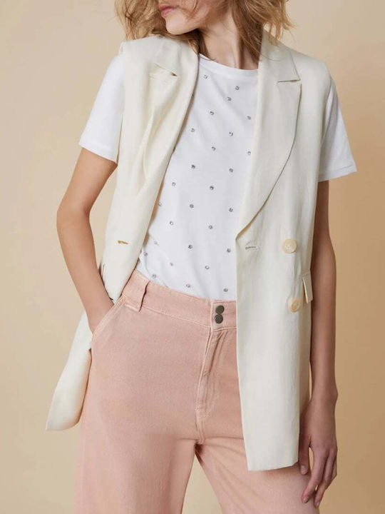 Pennyblack Women's Blazer Ivory Pennyblack Women's Blazer Ivory