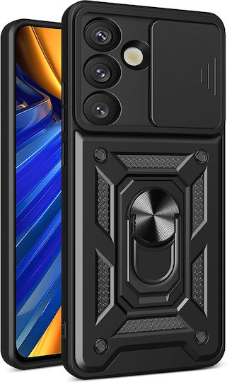 Hurtel Hybrid Задна корица Силикон / Пластмаса Черен (Google Pixel 9 / 9 ProRealme 10 Pro 5G)
