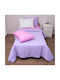 Viopros Сет Бебешка Долен Калъф с Калъфка за Възглавница Lilac 120x160см.