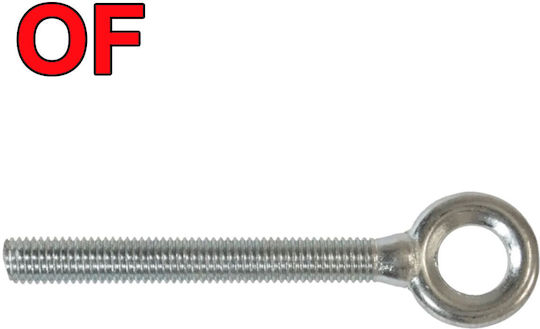 Friulsider Bolț cu ochi Galvanizat cu Lungime 10mm