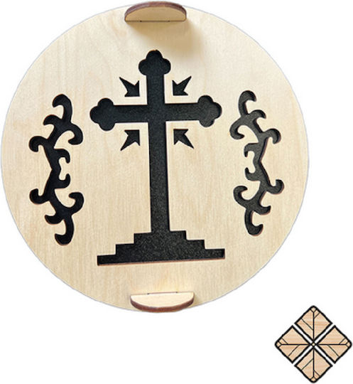 Ștampilă Koliva Cruce Flori 17 X 17 Cm