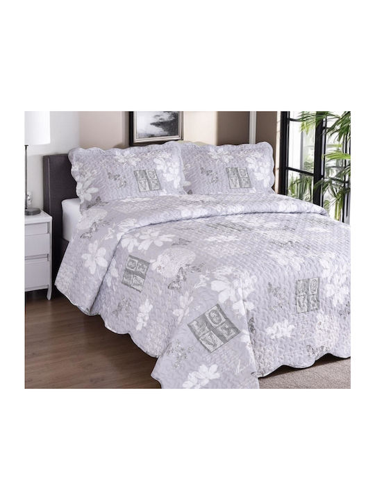 Linea Home ΣΕ0827 Σετ Κουβερλί Υπέρδιπλο Microfiber 220x240cm 3τμχ