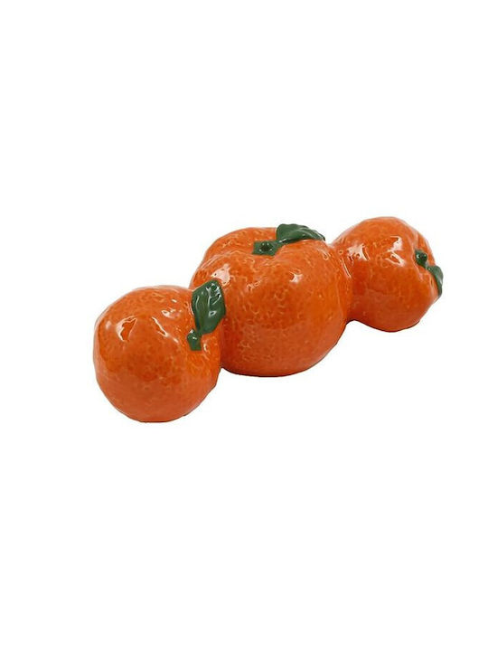 Atmosphera Decor Pentru Masă Obiect Ceramic Portocaliu 17cm