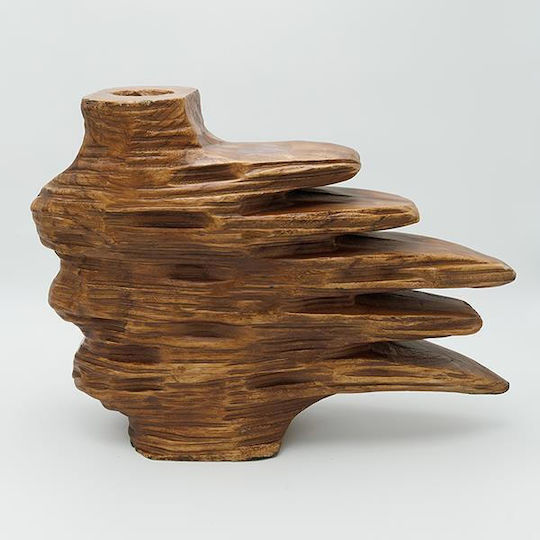 Decorative Vase Brown 32x13x41cm