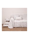 Viopros Four-Seater Sofa Throw Jacquard 180x320cm Beige