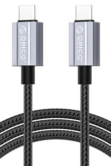 Orico Braided USB 2.0 Cable USB-C male - USB-C 60W Black 1m (GQA60-10-BK-BP)