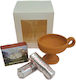 Incense Burning Set Handmade Clay Censer Incense 2 Packs Charcoal Tablets