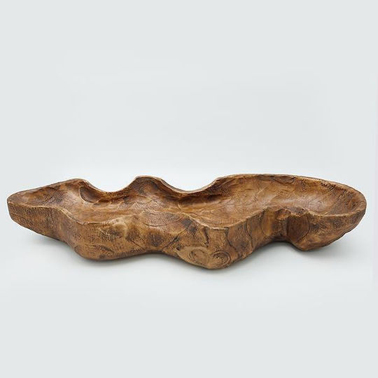 Platou Decorativ Rotundă Lemn Maro 1buc 63x63x9buc Platou Decorativ Rotundă Lemn Maro 1buc 63x63x9buc