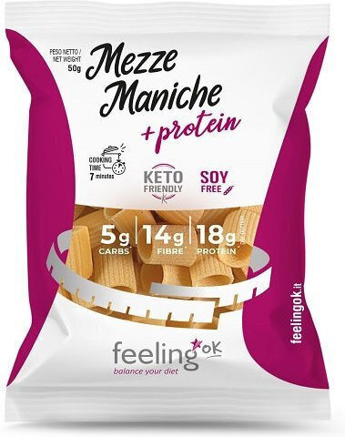 Pasta Mezze Maniche Start Protein Low Carb Feelingok 50g