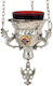 Church Vigil Oil Lamp Nickel-Plated Enamel