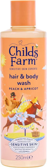 Childs Farm Kids' Bubble Bath & Shampoo with Peach / Apricot in Gel Form 250ml