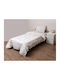 Viopros Duvet Set Single 160x240cm Kris Beige 2pcs