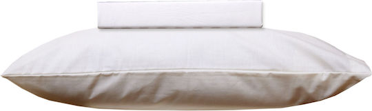 Viopros Set Pillowcases with Envelope Cover Beige 50x70cm