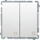 Kontakt-Simon Wall Switch Lighting Two-Way without Frame Medium White