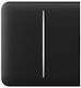 Sidebutton 2-gang Black Ajax