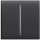 Centerbutton 2-gang Graphite Ajax