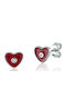 Ios Hypoallergenic Kids Earrings Studs Hearts from Silver