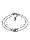 Emporio Armani Men's Steel Chain Bracelet with Zircon 20cm