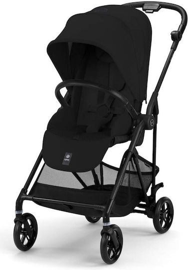 Cybex Melio Ρυθμιζόμενο Καρότσι Μωρού Kατάλληλο για Nεογέννητο Magic Black 5.9kg