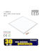 NVOX Recessed LED Panel 36W with Warm White Light 3000K