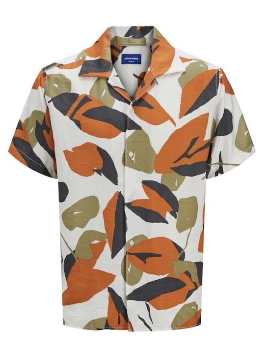 Kids Shirt Short Sleeve Ecru, White Birds