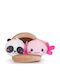 Kawaii Kuties 2 Μπρελόκ Πάντα Axolotl Μέσα Θήκη Dumpling Λούτρινο 14cm