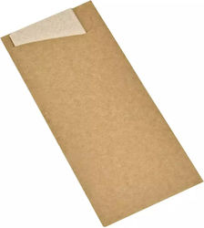 Plic Hârtie Pentru Tacâmuri Hârtie Reciclată Eco Kraft 500 Buc