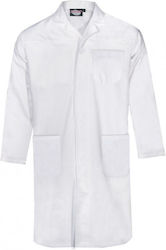 Fageo Unisex White Medical Dressing Gown