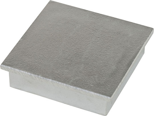 Universal Abdeckung Quadrat Bodenhülse 80 X 80 Mm X 2 Aluminium