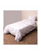 Viopros Set Baby Sheets Cradle Cotton Huck White 80x100cm 2 Pieces