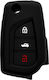 Techsuit Car Key Case 1015.01 Toyota Auris Avensis Corolla Yaris Black