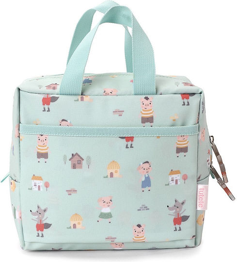 Tutete School Insulated Hand Lunch Bag Light Blue 18.5 x 9 x 24cm