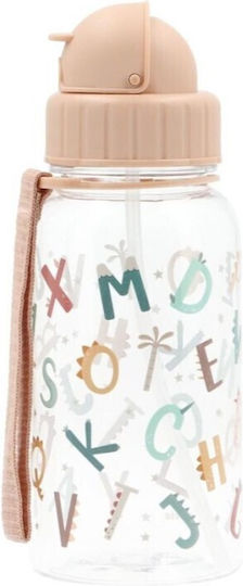 Tutete Детско Пагури Пластмасов с Сламка Funny Letters 500ml