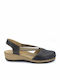 Women's Flat Sandals in Black Color