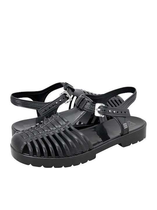 Sandale casual damă în Culoare Negru