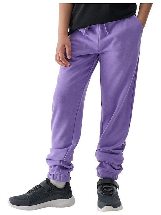 4F Pantaloni de Trening pentru Copii Violet