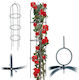 Kadax Garden Obelisk Flowers 190 X 40 Cm Green