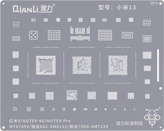Qianli Qs79 Șablon Reballing Xiaomi Redmi 9 Note 9 9 Pro