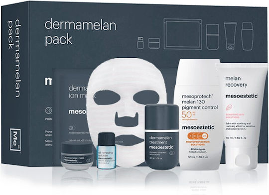 Mesoestetic Dermamelan Skin Care Set for Moisturizing & Facial Cleaning