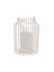 Koopman Metallic Lantern White 18x18x21.5cm